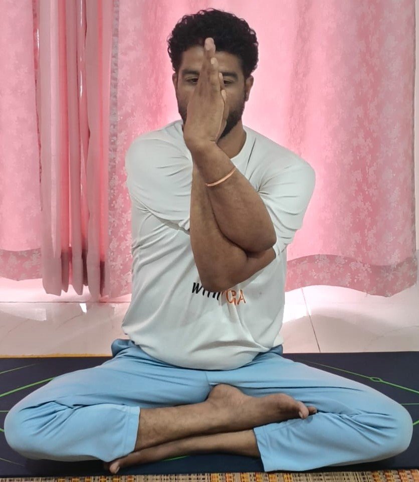 A/N Vinod Master in Anjali Mudra pose