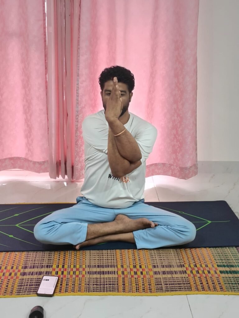 A/N Vinod Master meditating in traditional yoga pose